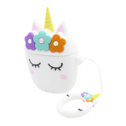 Чехол для AirPods 1/2 "Unicorn small white" Чехол для AirPods 1/2 "Unicorn small white"